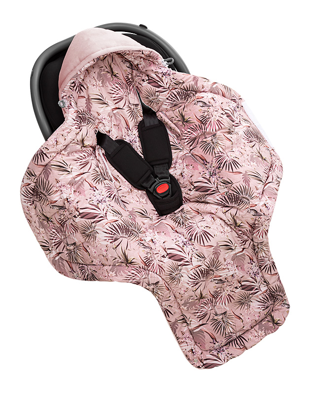 Paturica universala pentru scoica auto bumbaccatifea Magic Jungle Powder Pink Sleepee 3 tog - 1 | YEO