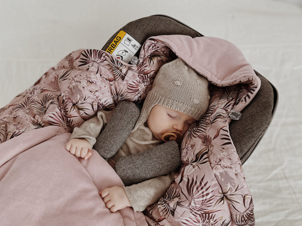 Paturica universala pentru scoica auto bumbaccatifea Magic Jungle Powder Pink Sleepee 3 tog - 2 | YEO