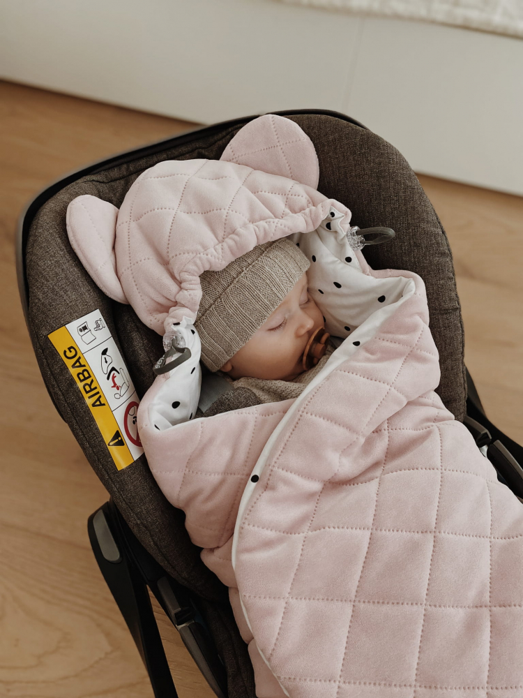 Paturica universala pentru scoica auto bumbaccatifea Royal Baby Pink Sleepee 3 tog - 2 | YEO