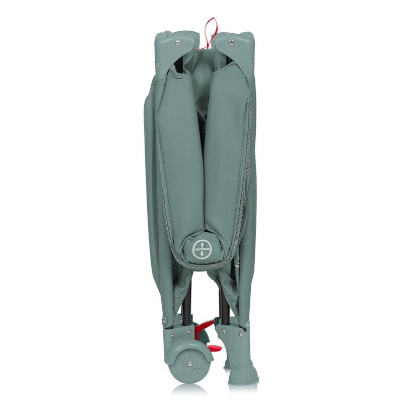 Patut pliabil, Lionelo, Laura, 102 x 74 cm, Cu doua nivele, Functie de tarc, Cu roti, Include salteluta si geanta de transport, Pereti din plasa, Deschidere laterala, Pana la 15 kg, 0 luni +, Verde - 4