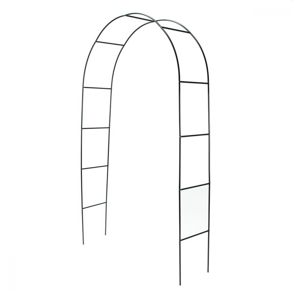 Pergola gradina, arcada metalica pentru flori, 240x140x37 cm