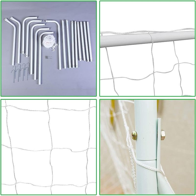 Poarta de fotbal pentru copii, cu plasa, 213x150x75 cm, cadru otel - 2 | YEO