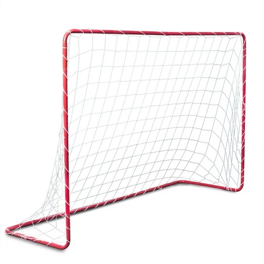 Poarta fotbal pentru copii, Ikonka, constructie robusta din otel galvanizat, dimensiune 183 x 122 x 61 cm