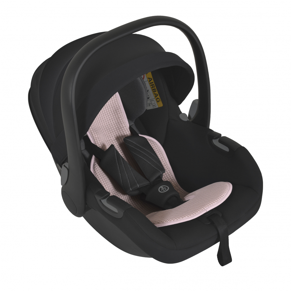 Protectie antitranspiratie Cangaroo AirLuxe Pink pentru scaun auto copii grupa 40-87 cm, material 3D special, reduce transpiratia - 2