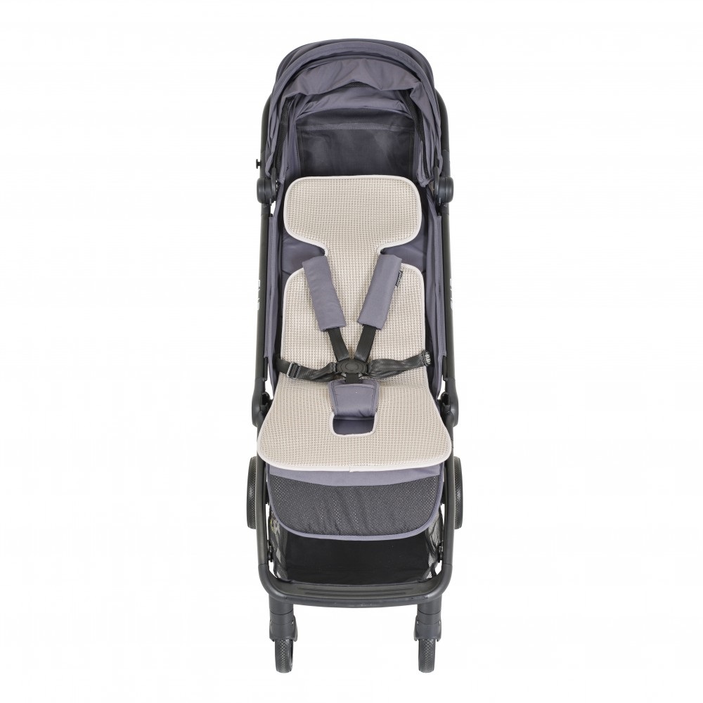 Protectie antitranspiratie Cangaroo AirLuxe Universal Grey pentru carucior, material 3D special, reduce transpiratia, potrivire universala - 1 | YEO