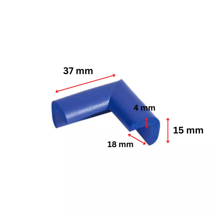 Protectie colturi Car Boy Safety 18x37x15x4mm Albastru