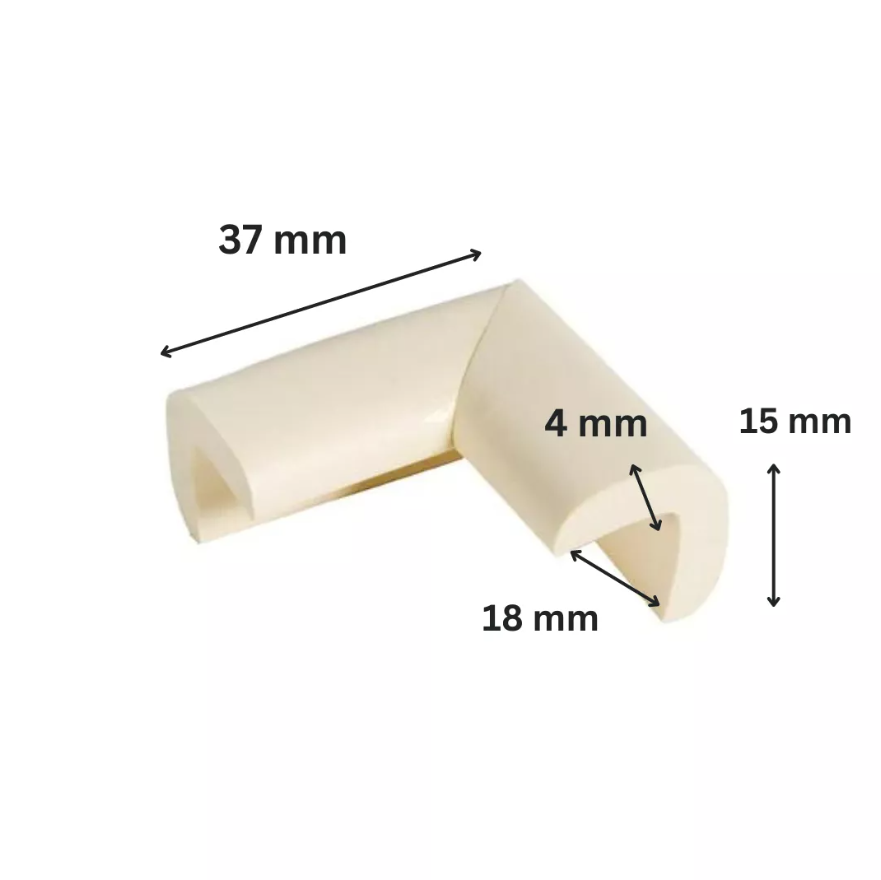 Protectie colturi Car Boy Safety 18x37x15x4mm Crem