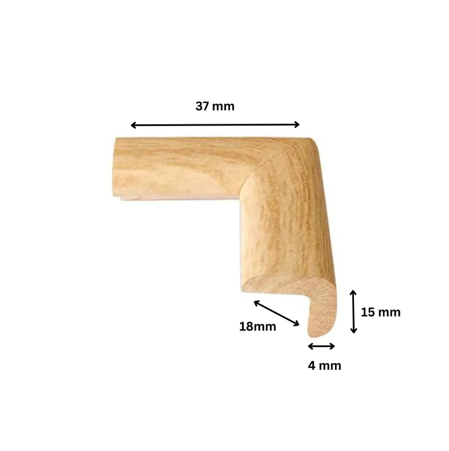 Protectie colturi Car Boy Safety 18x37x15x4mm Culoarea lemnului deschis - 2 | YEO