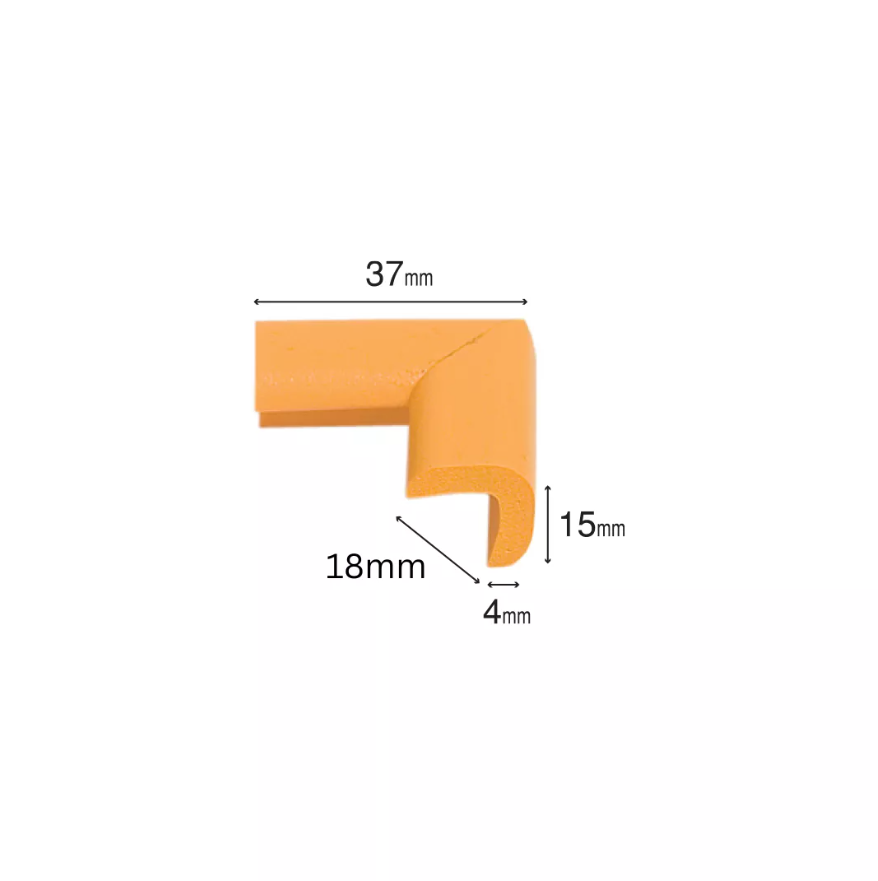 Protectie colturi Car Boy Safety 18x37x15x4mm Galben