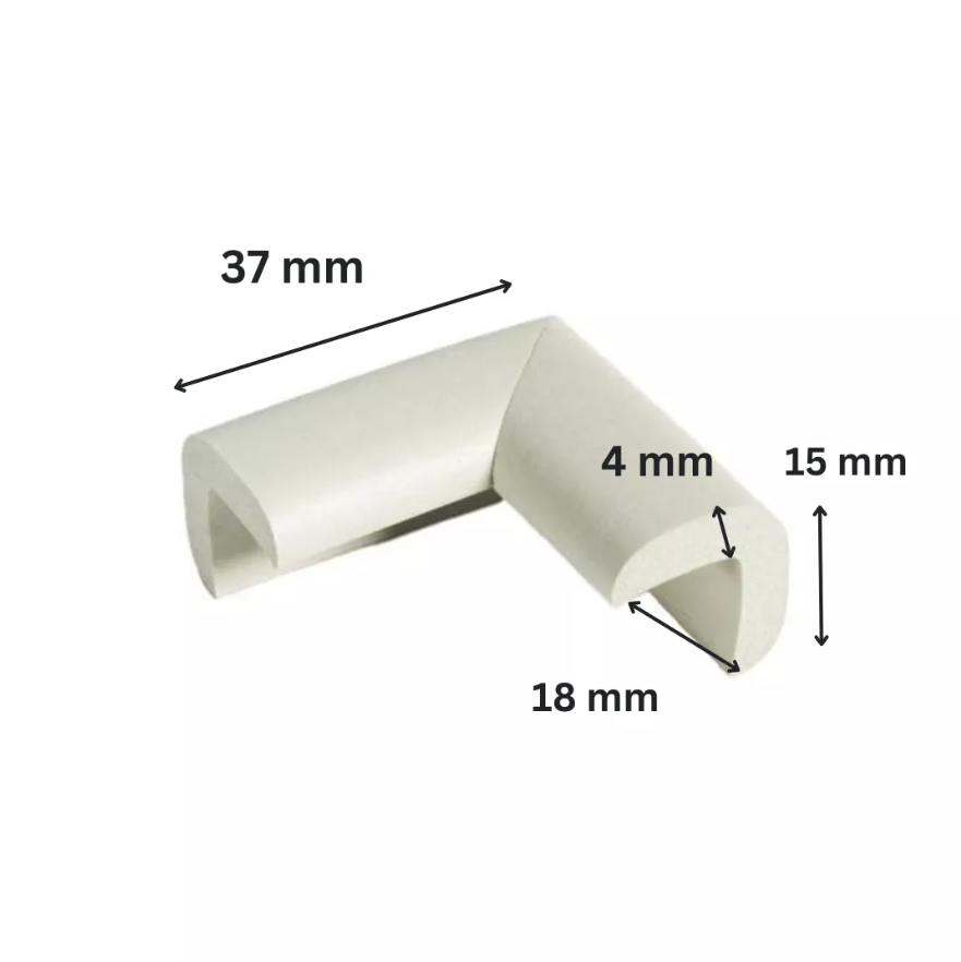 Protectie colturi Car Boy Safety 18x37x15x4mm Gri Deschis