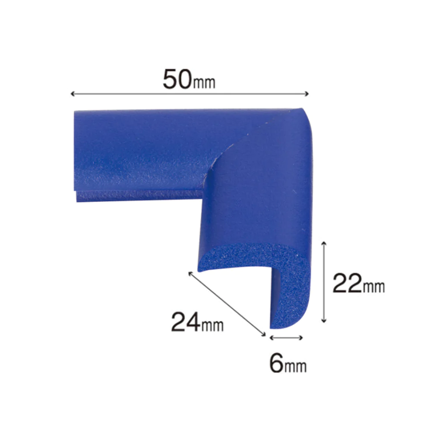 Protectie colturi Car Boy Safety 24x50x22x6mm Albastru