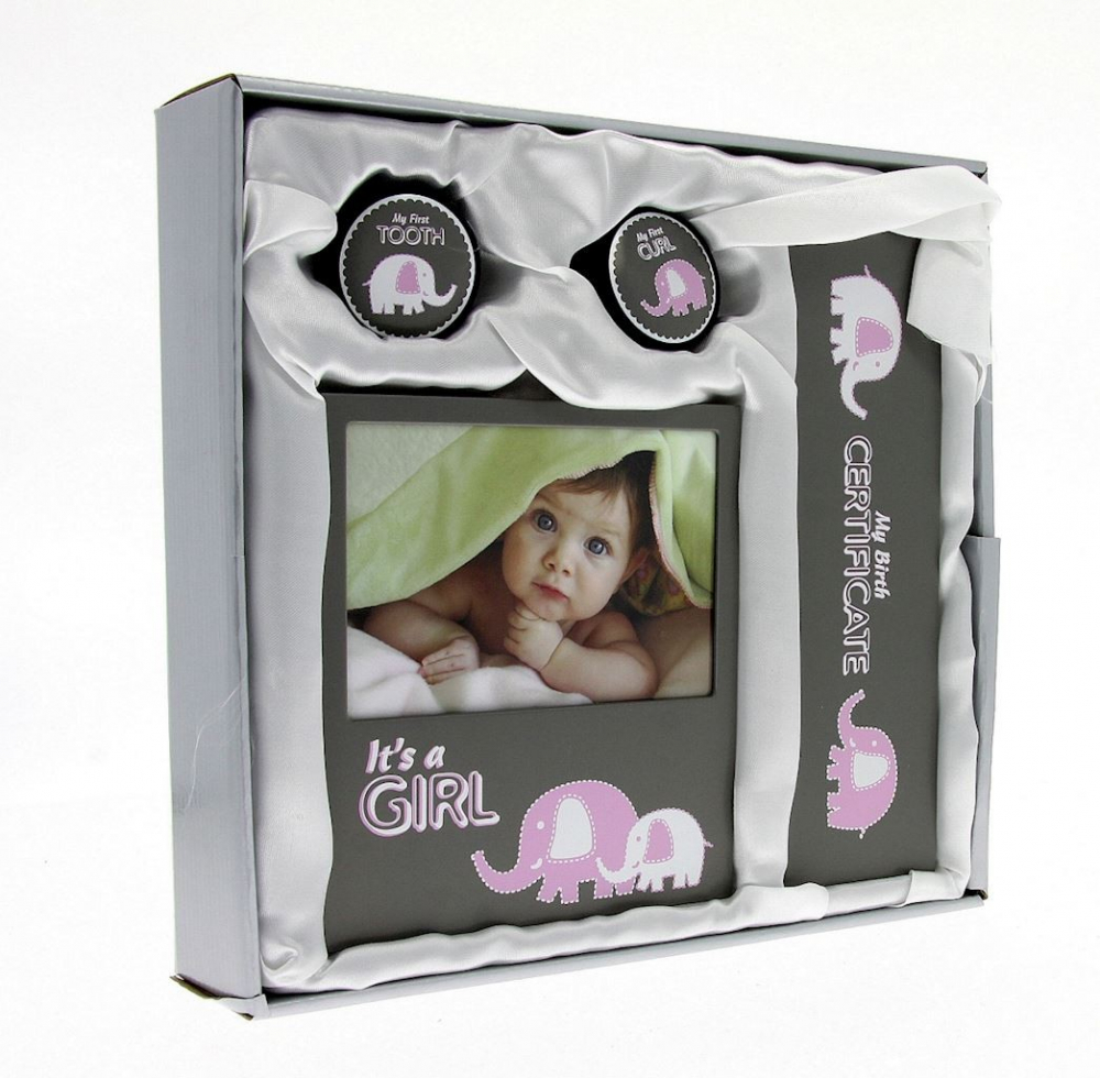 Rama foto baby evan 10x15, set cutiuta suvita dintisor, certificat, cutie eleganta culoare roz