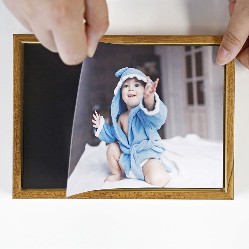 Rama foto magnetica a4, include hartie magnetica, lemn, magic dale - 1 | YEO