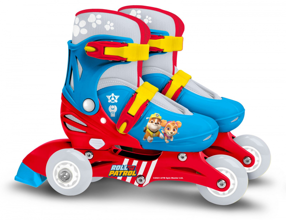 Role pentru copii, Stamp, cu roti din PVC si sistem de reglare, model Paw Patrol, masura 27-30