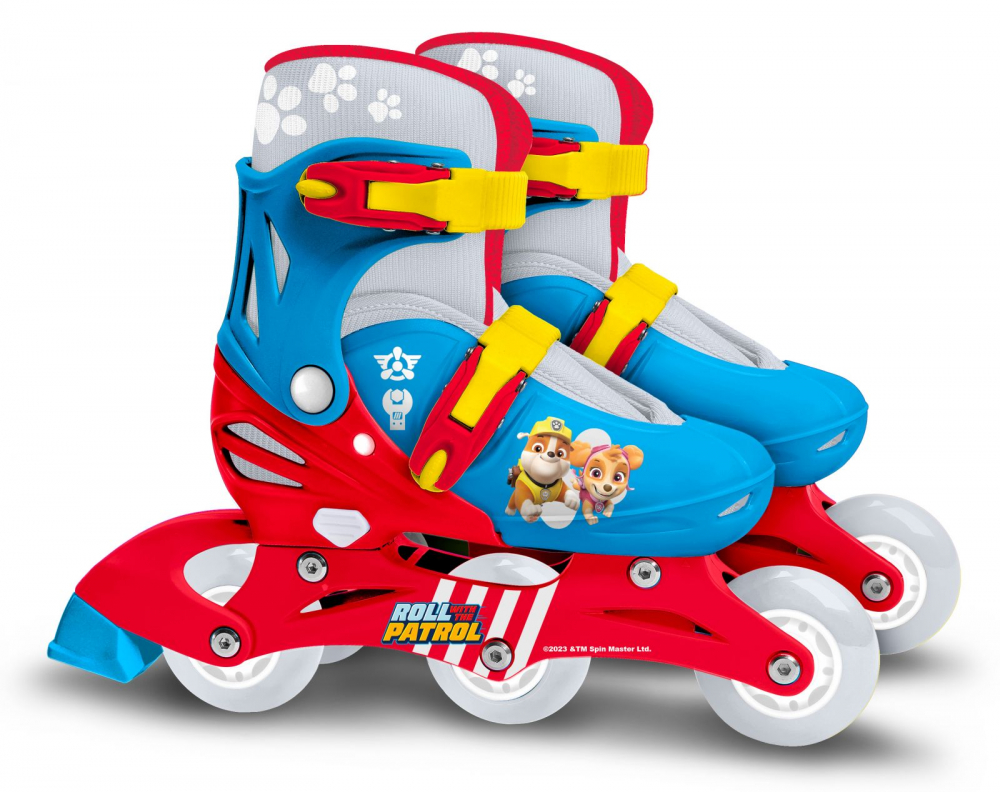 Role pentru copii, Stamp, cu roti din PVC si sistem de reglare, model Paw Patrol, masura 27-30 - 1 | YEO
