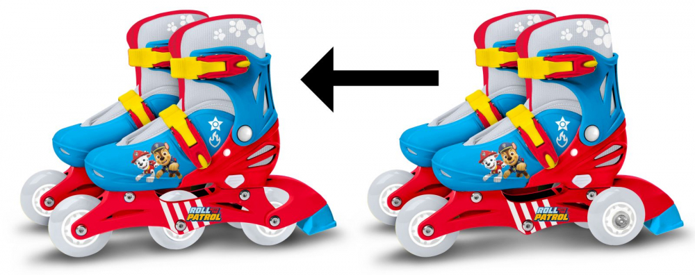 Role pentru copii, Stamp, cu roti din PVC si sistem de reglare, model Paw Patrol, masura 27-30 - 3 | YEO