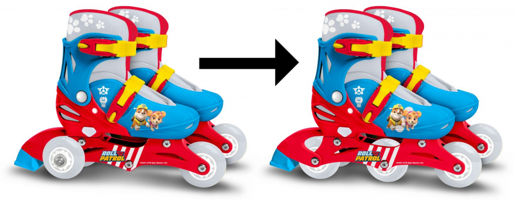 Role pentru copii, Stamp, cu roti din PVC si sistem de reglare, model Paw Patrol, masura 27-30 - 4 | YEO