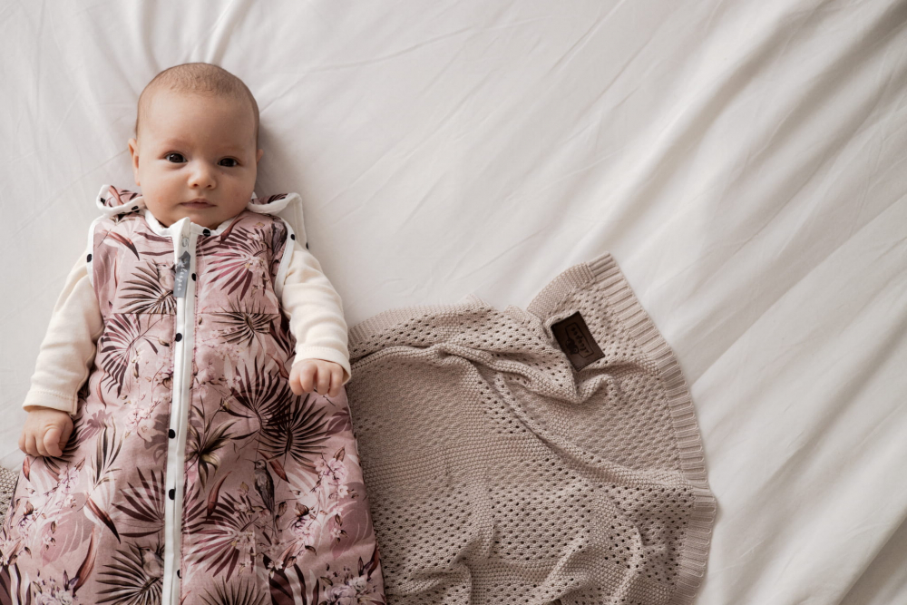 Sac de dormit din bumbac 0-4 luni Newborn Eucalipt Sleepee 2,5 tog - 2