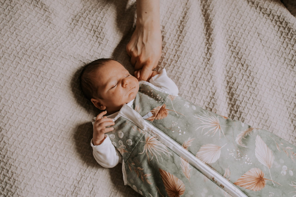 Sac de dormit din bumbac 0-4 luni Newborn Eucalipt Sleepee 2,5 tog - 5