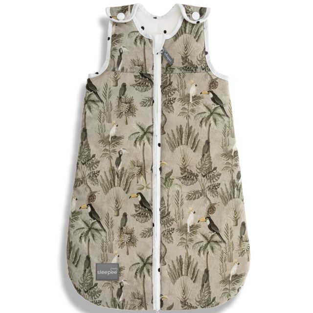 Sac de dormit din bumbac 0-4 luni Newborn Jungle Khaki Sleepee 2,5 tog - 2