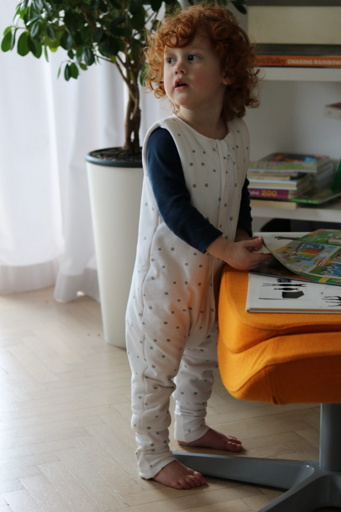 Sac de dormit din bumbac cu 2 fete 1-2 ani DotsBloom Sleepee 2,5 tog - 5