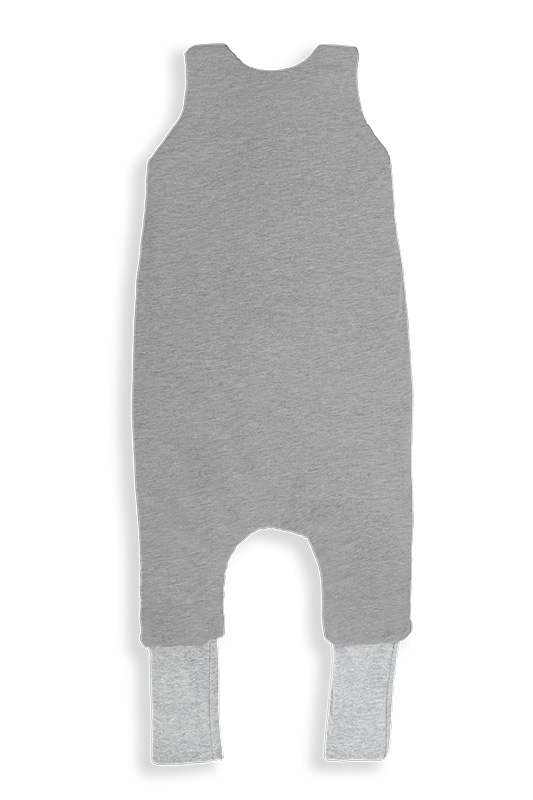 Sac de dormit din bumbac cu 2 fete 1-2 ani Gri Melange Sleepee 2,5 tog