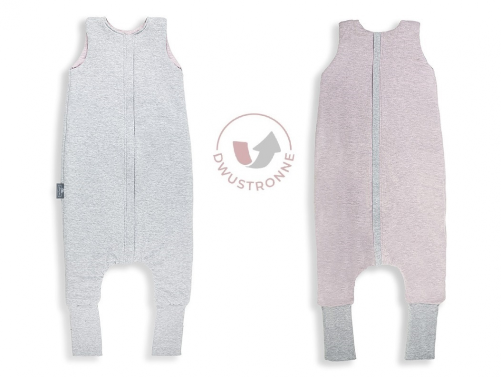 Sac de dormit din bumbac cu 2 fete cu picioare 1-2 ani RozGri Sleepee 2,5 tog - 8