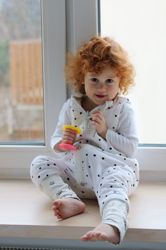 Sac de dormit din bumbac cu 2 fete 3-4 ani DotsBloom Sleepee 2,5 tog - 1