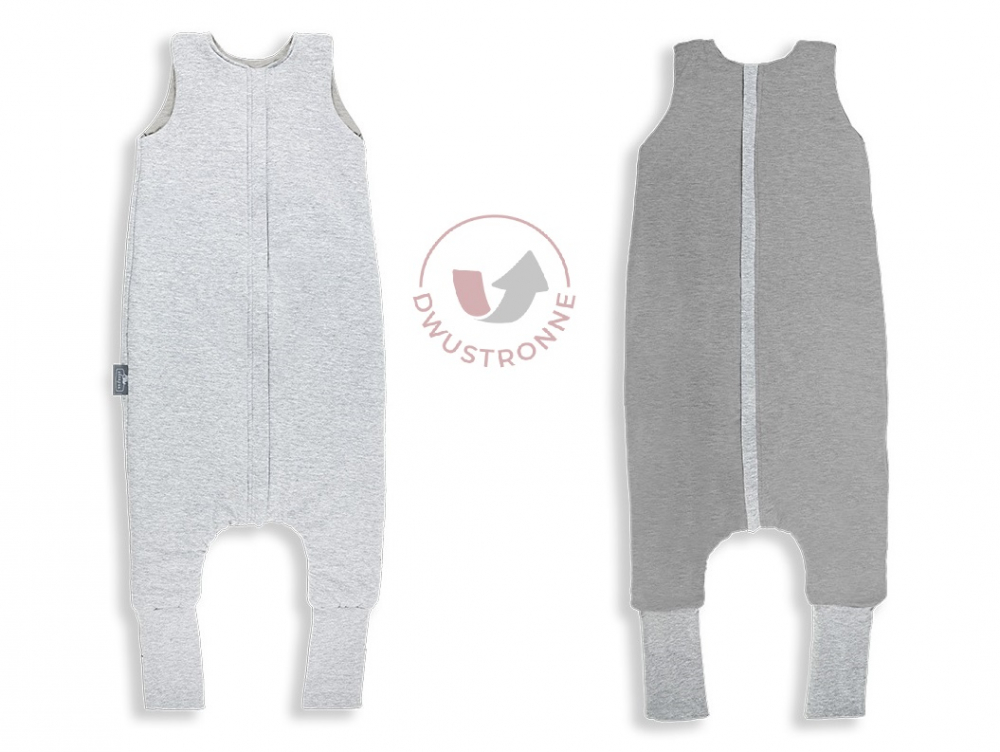 Sac de dormit din bumbac 3-4 ani Gri inchisDeschis Sleepee 2.5 tog