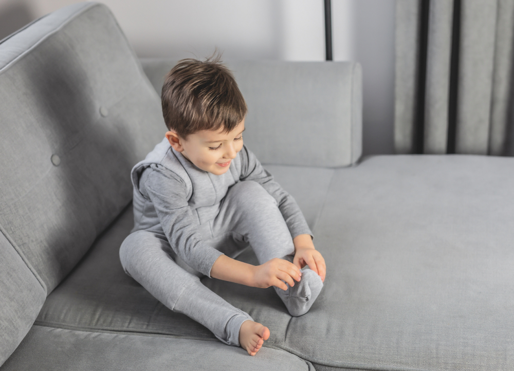 Sac de dormit din bumbac 3-4 ani Gri inchisDeschis Sleepee 2.5 tog - 2