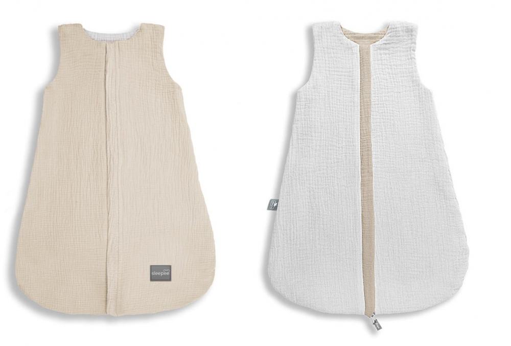 Sac de dormit din bumbac cu 2 fete 0-4 luni Sand S Sleepee 1 tog - 1