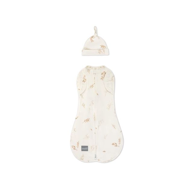 Saculet Swaddle infasat bebelusi + caciulita Second Step Boho Sleepee