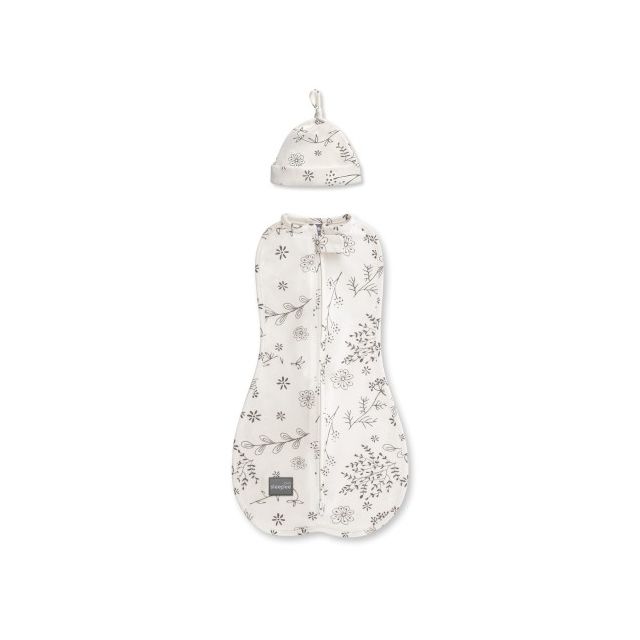 Saculet Swaddle pentru infasat Nou Nascut + Caciulita First Step Bloom 0.2 Tog Sleepee - 1 | YEO