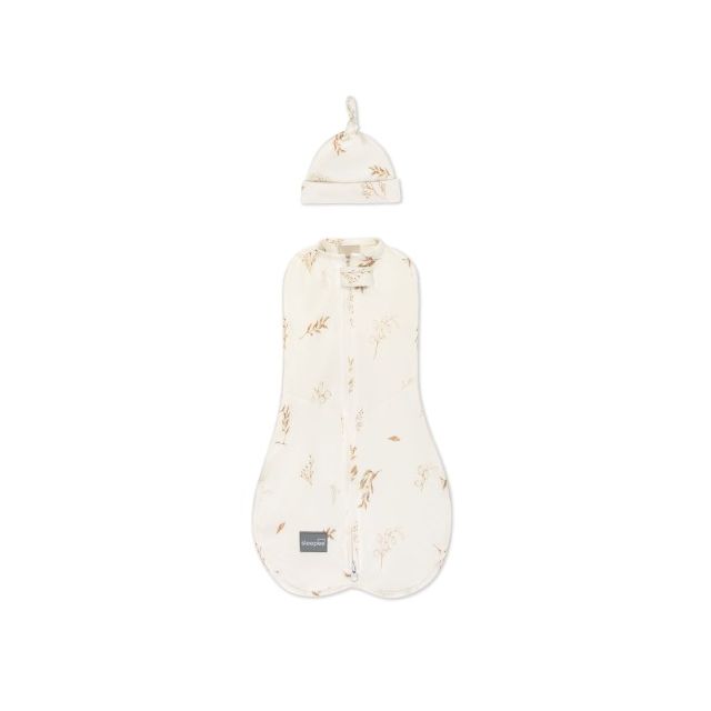 Saculet Swaddle infasat nou nascut + caciulita First Step Boho Sleepee
