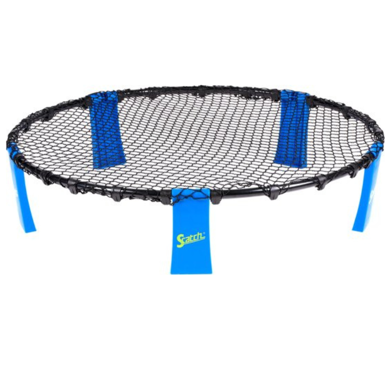 Joc cu mingea Scatch game Spiderball include plasa rotunda cu baza, minge gonflabila, pompa i o geanta practica de transport