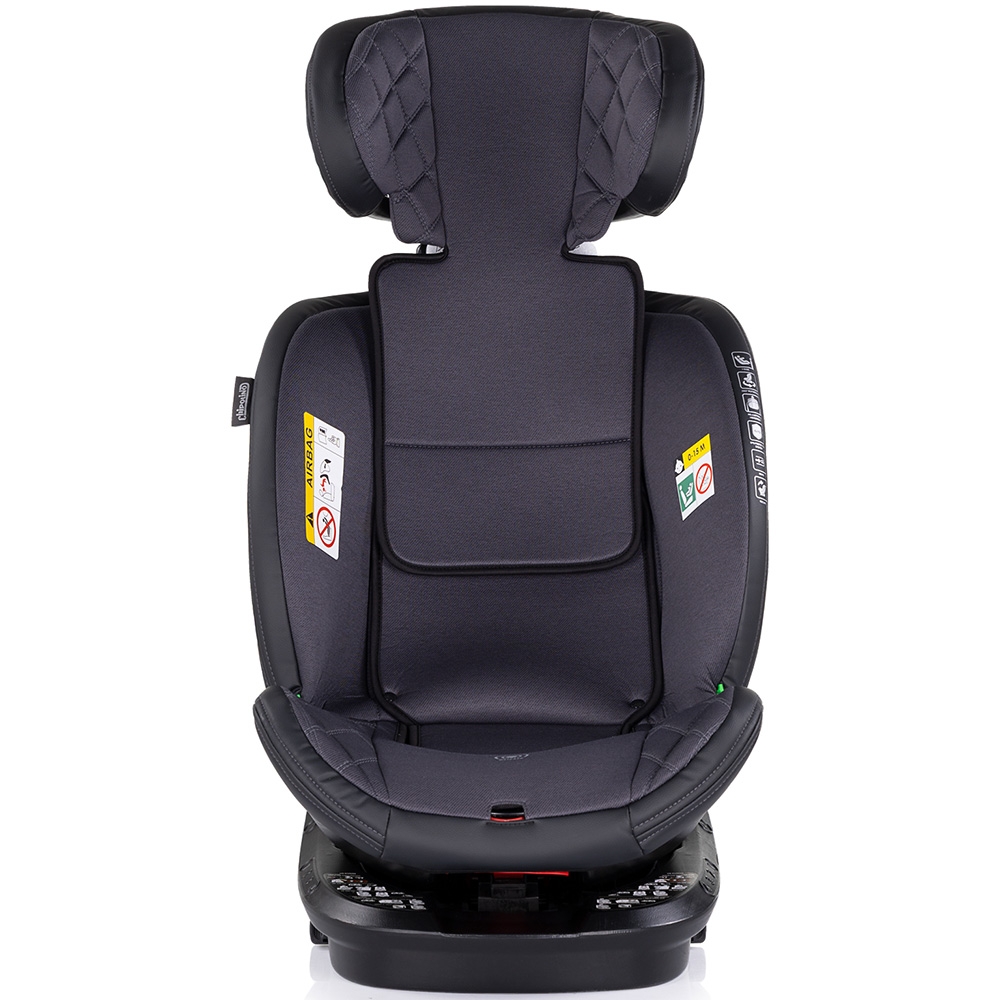 Scaun auto Chipolino Hypnotic Anthracite I-Size 40-150 cm cu sistem Isofix, Top tether, Sezut rotativ - 1