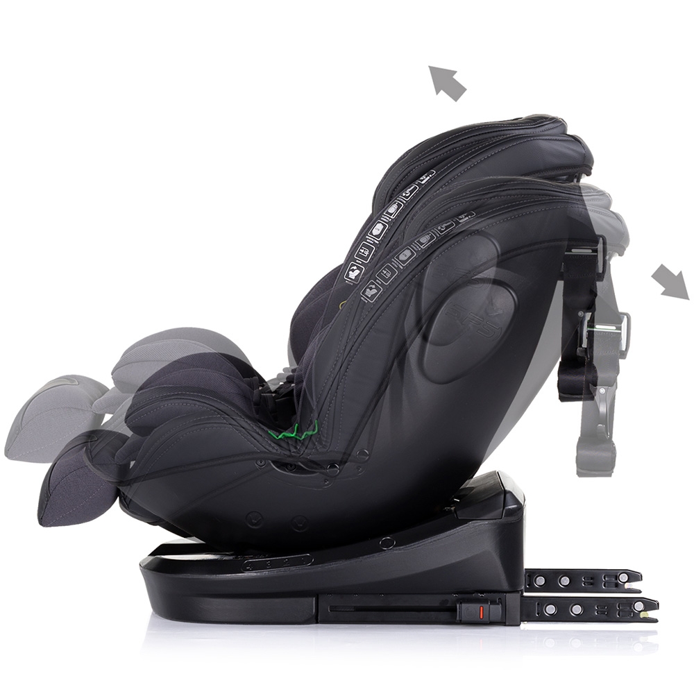 Scaun auto Chipolino Hypnotic Anthracite I-Size 40-150 cm cu sistem Isofix, Top tether, Sezut rotativ - 3