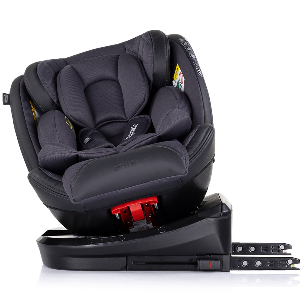 Scaun auto Chipolino Hypnotic Anthracite I-Size 40-150 cm cu sistem Isofix, Top tether, Sezut rotativ - 4