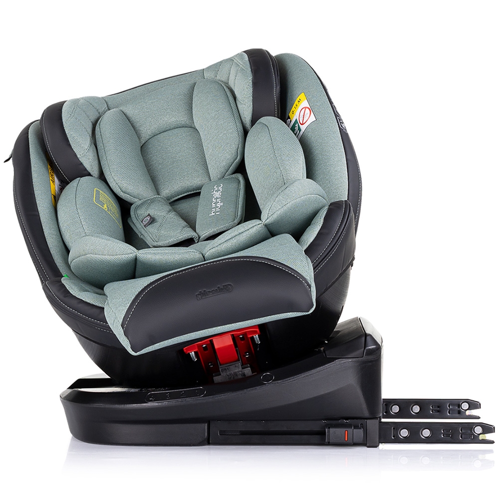 Scaun auto Chipolino Hypnotic Basil I-Size 40-150 cm cu sistem Isofix, Top tether, Sezut rotativ - 4