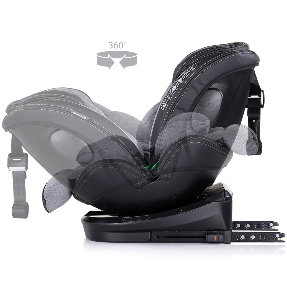 Scaun auto Chipolino Hypnotic Cloud I-Size 40-150 cm cu sistem Isofix, Top tether, Sezut rotativ - 5
