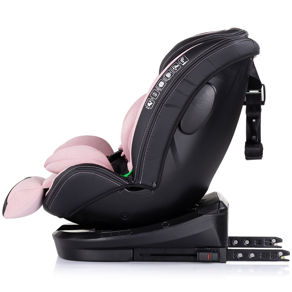 Scaun auto Chipolino Hypnotic Marshmallow I-Size 40-150 cm cu sistem Isofix, Top tether, Sezut rotativ - 2