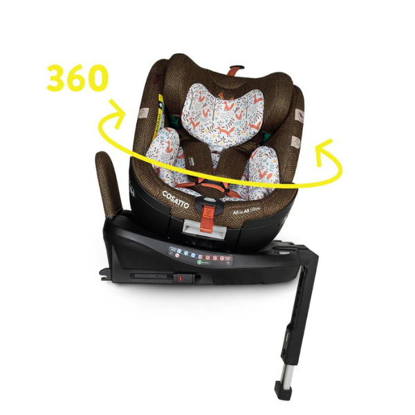 Scaun auto Cosatto All In All Ultra Foxford Hall I-Size, Rotatie 360, Tetiera reglabila - 4
