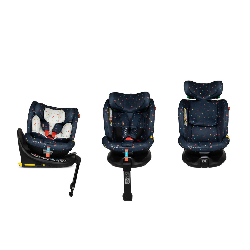 Scaun auto Cosatto All in All Extra Doodle Days 40-150 cm I-Size, Testare ADAC, Isofix, SIPS, Rotatie 360, Tetiera reglabila - 4