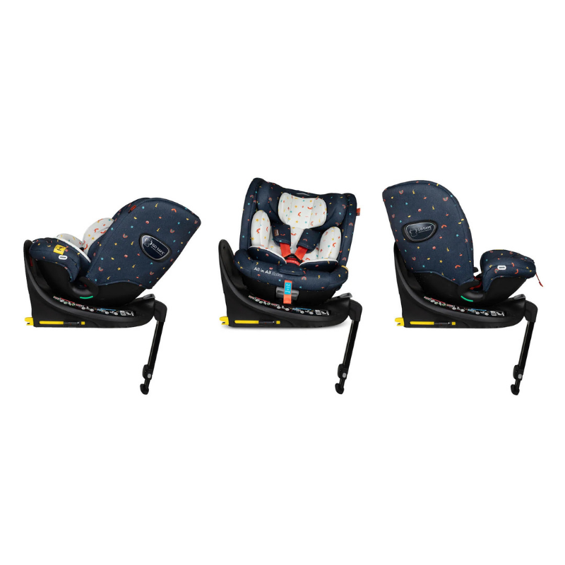 Scaun auto Cosatto All in All Extra Doodle Days 40-150 cm I-Size, Testare ADAC, Isofix, SIPS, Rotatie 360, Tetiera reglabila - 5