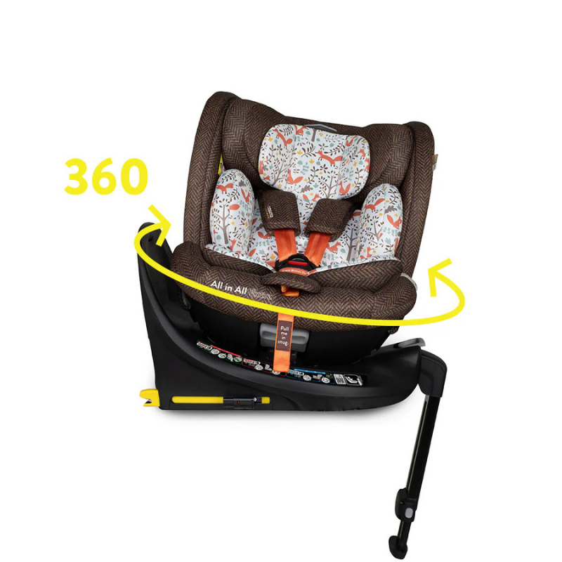 Scaun auto Cosatto All in All Extra Foxford Hall 40-150 cm I-Size, Testare ADAC, Isofix, SIPS, Rotatie 360, Tetiera reglabila