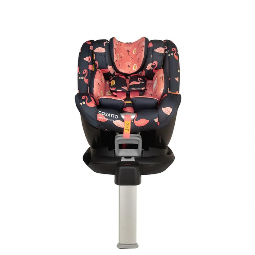 Scaun auto Cosatto Come and Go Pretty Flamingo I-Size, Rotativ 360, Isofix, 40-105 cm - 2