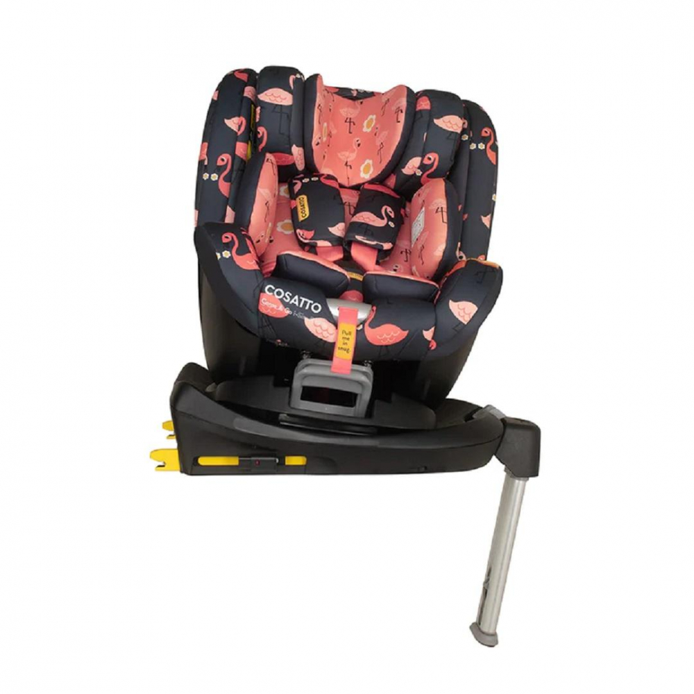 Scaun auto Cosatto Come and Go Pretty Flamingo I-Size, Rotativ 360, Isofix, 40-105 cm - 4