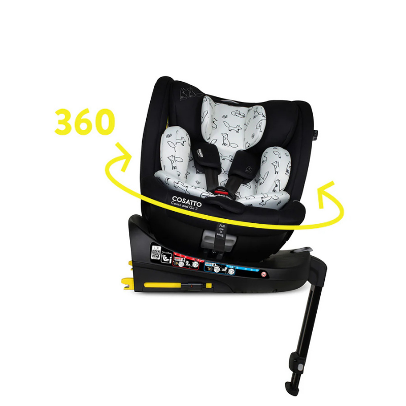 Scaun auto Cosatto Come and go 2 Foxed, I-Size, Testat ADAC, Rotatie 360, SIPS, Isofix, Tetiera reglabila - 3