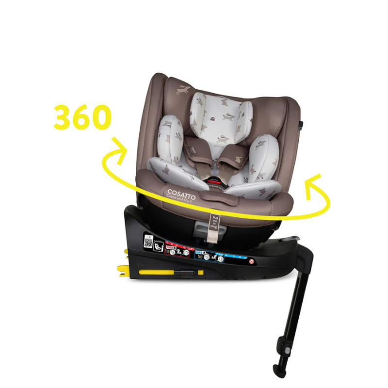 Scaun auto Cosatto Come and go 2 Lollop, I-Size, Testat ADAC, Rotatie 360, SIPS, Isofix, Tetiera reglabila - 5