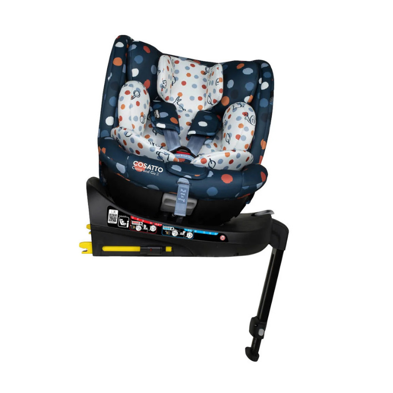 Scaun auto Cosatto Come and go 2 Spot On, I-Size, Testat ADAC, Rotatie 360, SIPS, Isofix, Tetiera reglabila